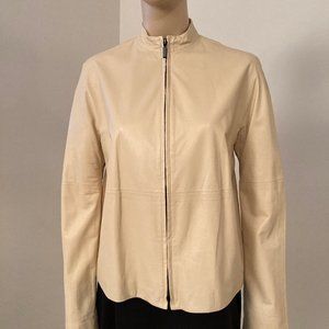 Donna Karen, Lamb Skin, Leather Jacket, Size 10 (NWOT)